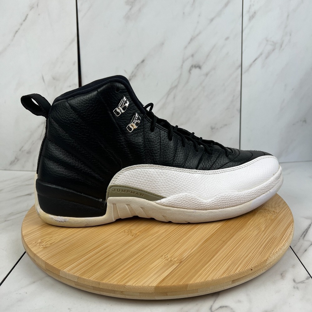 2012 Nike Air Jordan 12 Retro Playoff Mens Size 12.5 Black Sneakers 130690-001